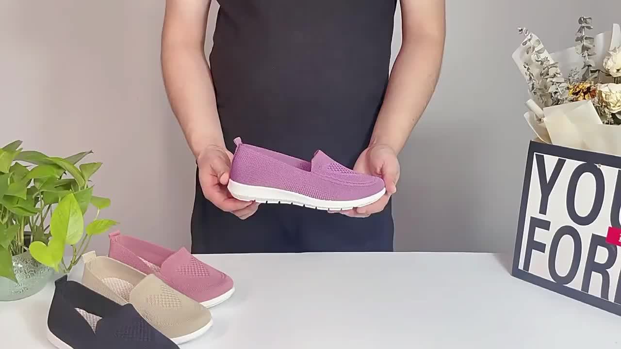 Heidi-Mode | Einfarbige Gestrickte Sneaker Für Damen - Image 13
