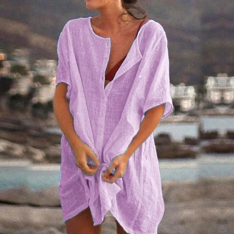Heidi-Mode | Einfarbiges, Übergroßes Kleid - Image 2