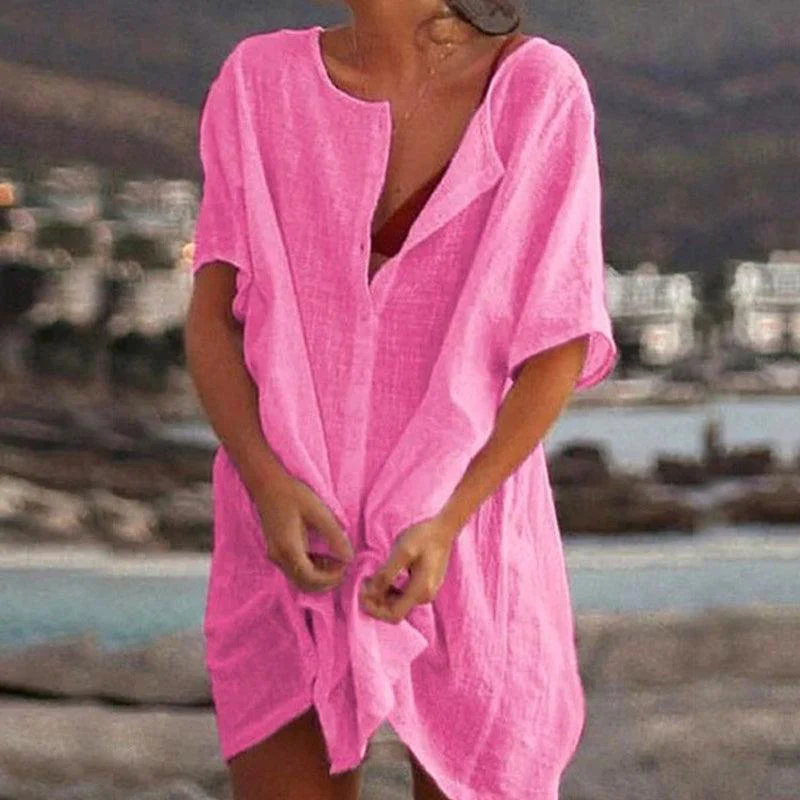 Heidi-Mode | Einfarbiges, Übergroßes Kleid - Image 4