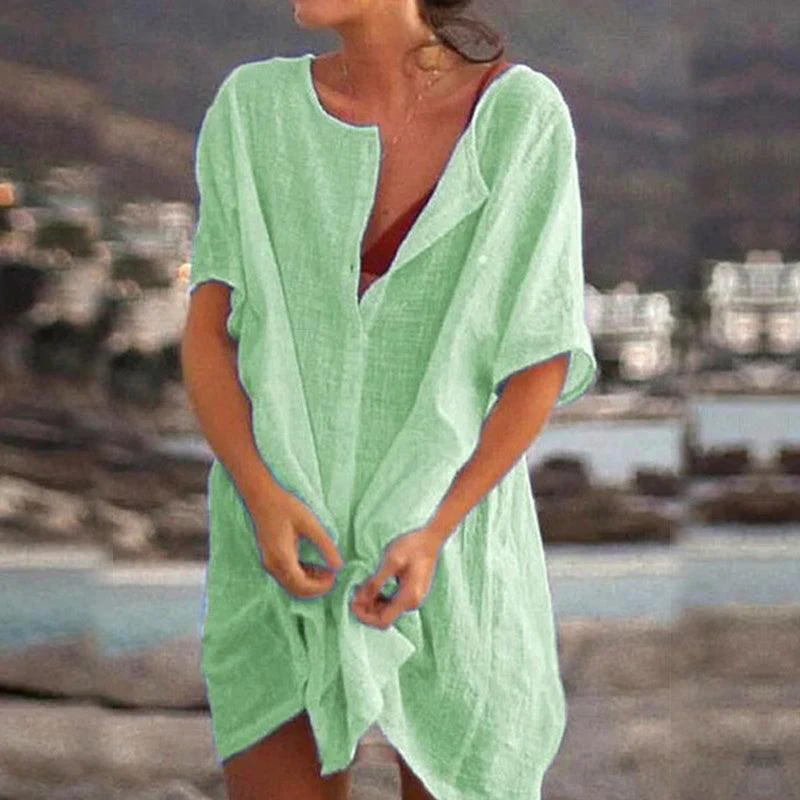 Heidi-Mode | Einfarbiges, Übergroßes Kleid - Image 7