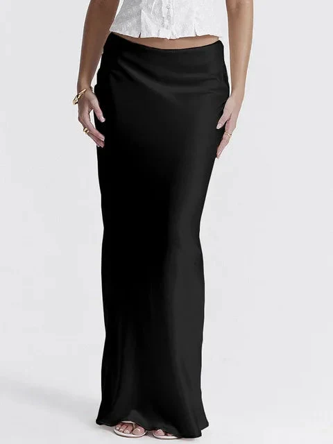 Eleganter Maxirock aus Satin - Image 5