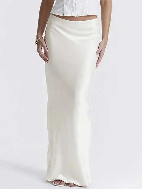 Eleganter Maxirock aus Satin - Image 6