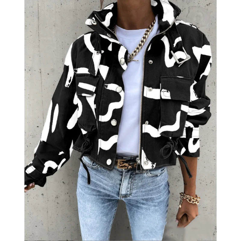 Elegante Jacke mit Stehkragen für Damen - Image 5