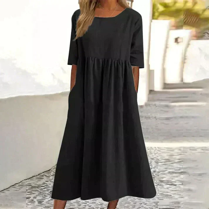 Elegantes Kleid aus Baumwolle - Image 2