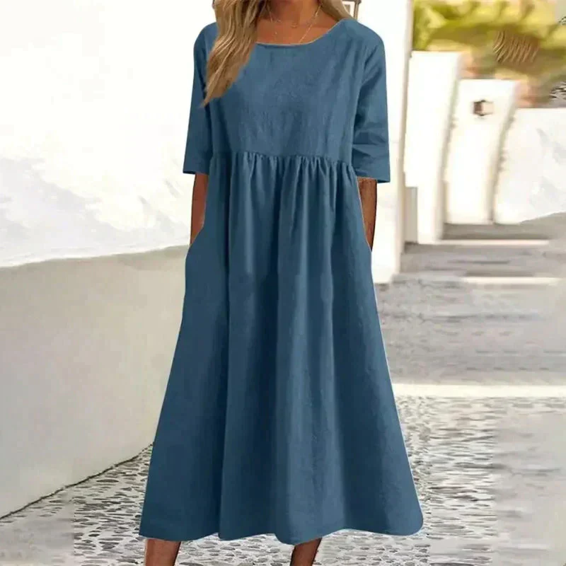Elegantes Kleid aus Baumwolle - Image 3