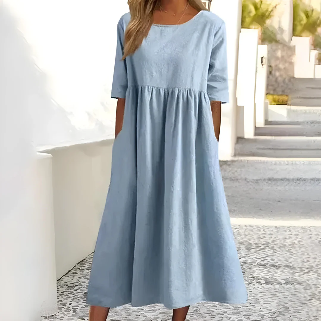 Elegantes Kleid aus Baumwolle - Image 7