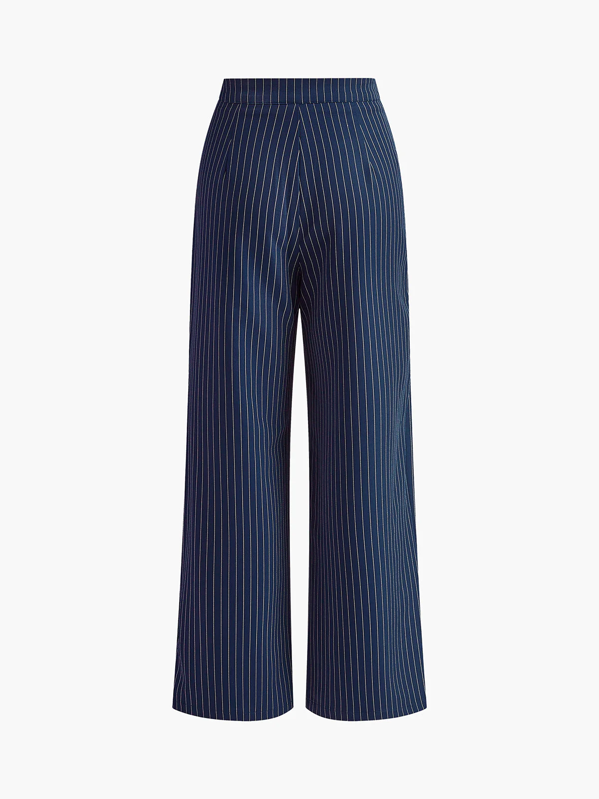 Heidi-Mode | Elegante Nadelstreifen-Faltenhose mit Weitem Bein - Image 5