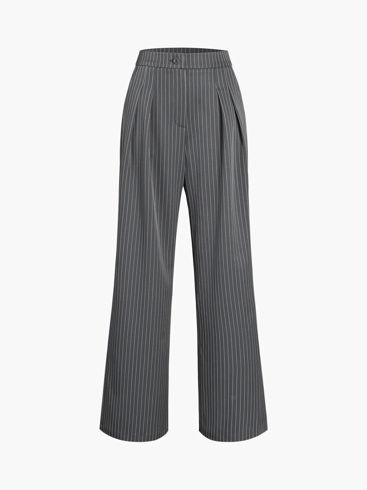 Heidi-Mode | Elegante Nadelstreifen-Faltenhose mit Weitem Bein - Image 7