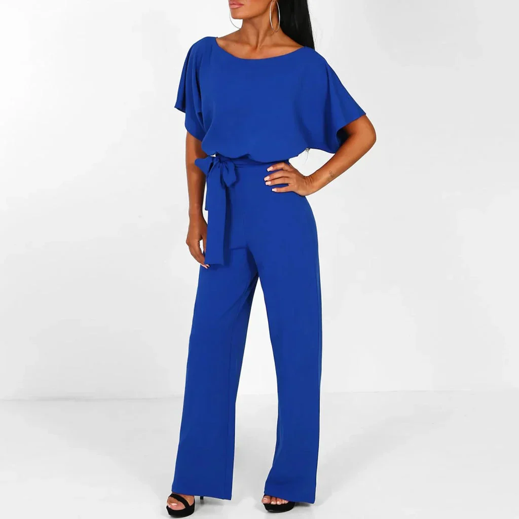 Heidi-Mode | Eleganter Beiger Jumpsuit mit Gürtel - Image 3
