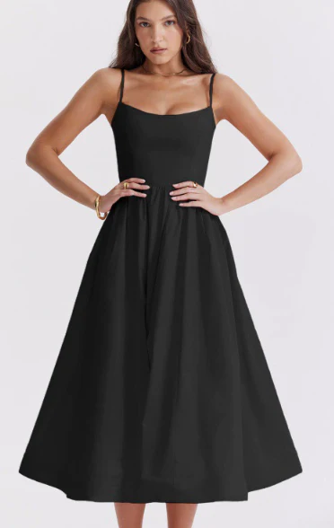 Elegantes Midikleid mit Schnürverschluss hinten - Image 3