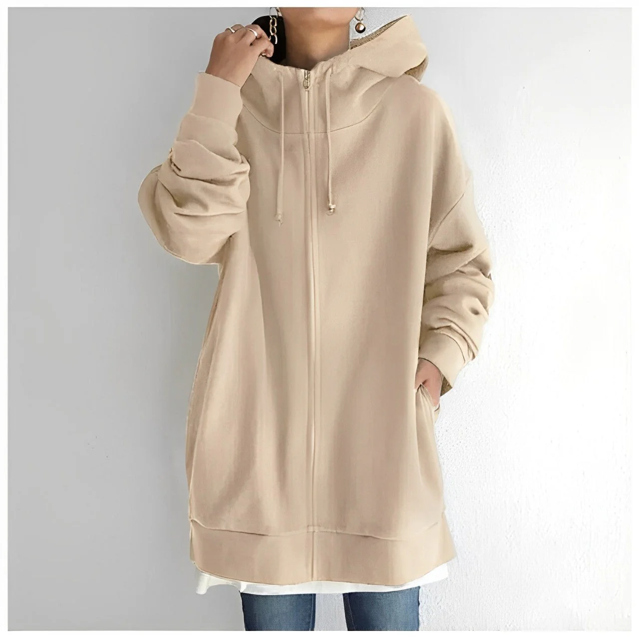 Heidi-Mode | Fleece-Hoodie mit Reißverschluss - Image 10