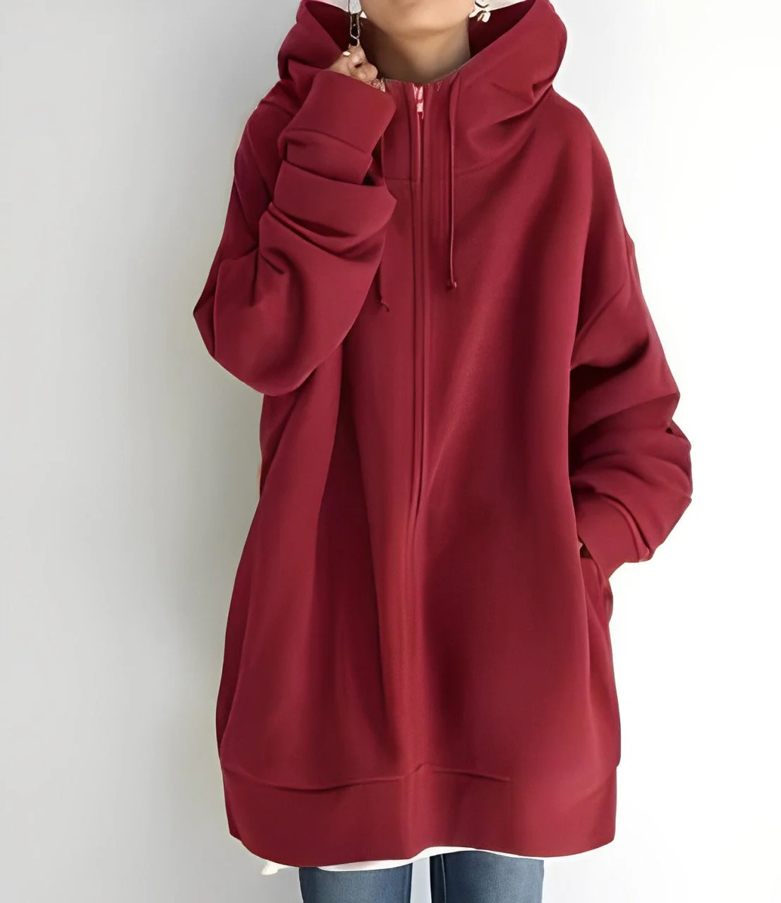 Heidi-Mode | Fleece-Hoodie mit Reißverschluss - Image 12
