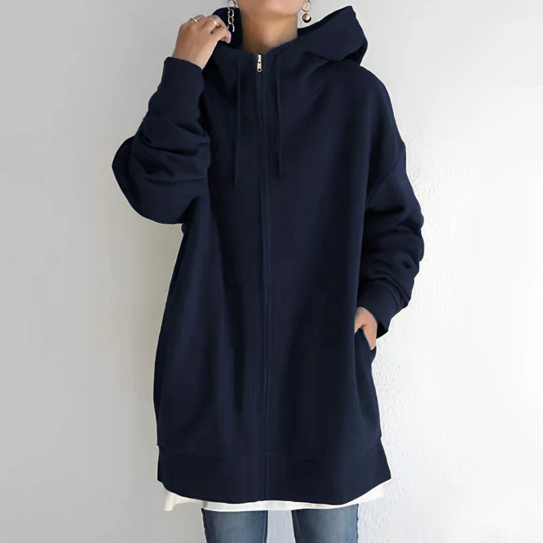 Heidi-Mode | Fleece-Hoodie mit Reißverschluss - Image 5