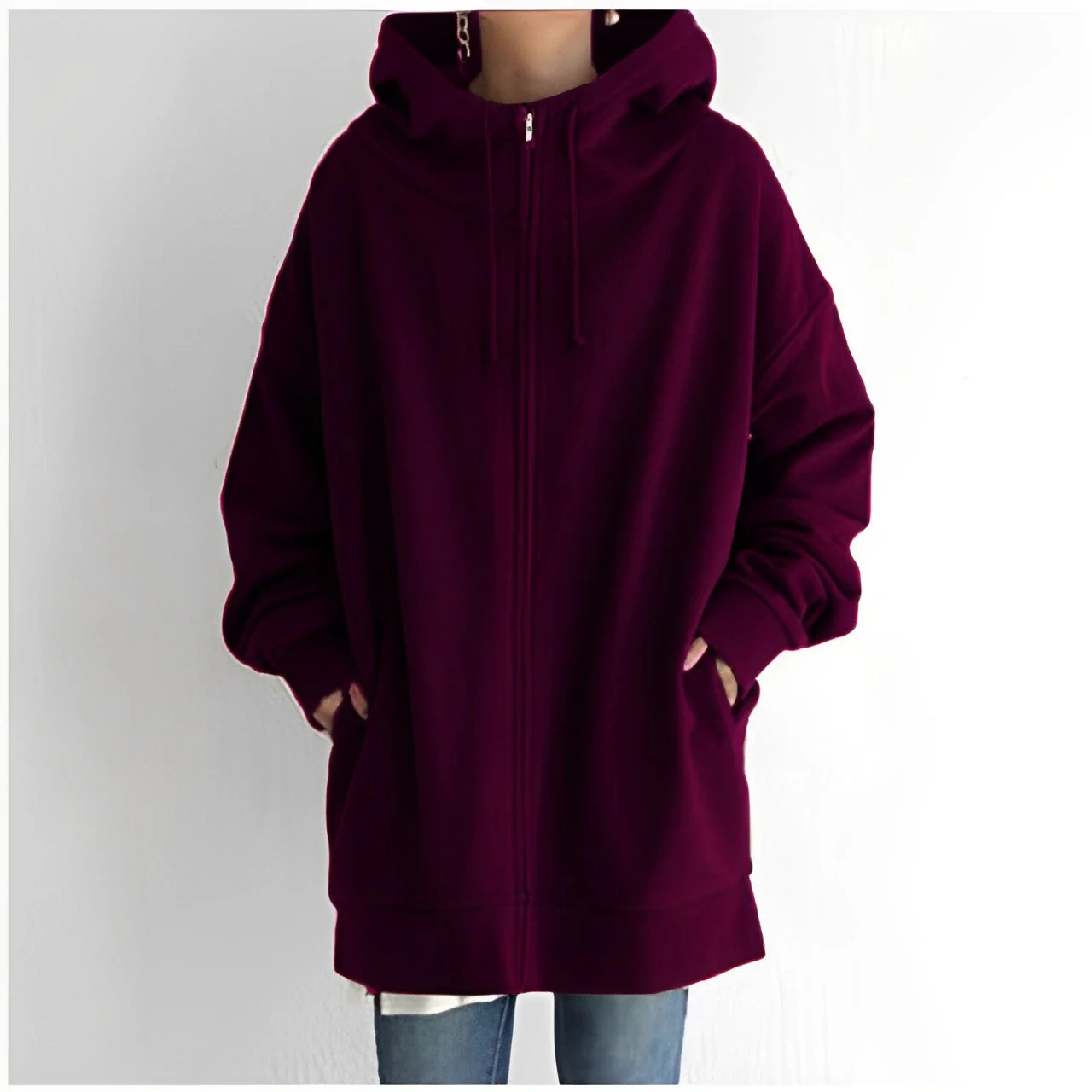 Heidi-Mode | Fleece-Hoodie mit Reißverschluss - Image 7