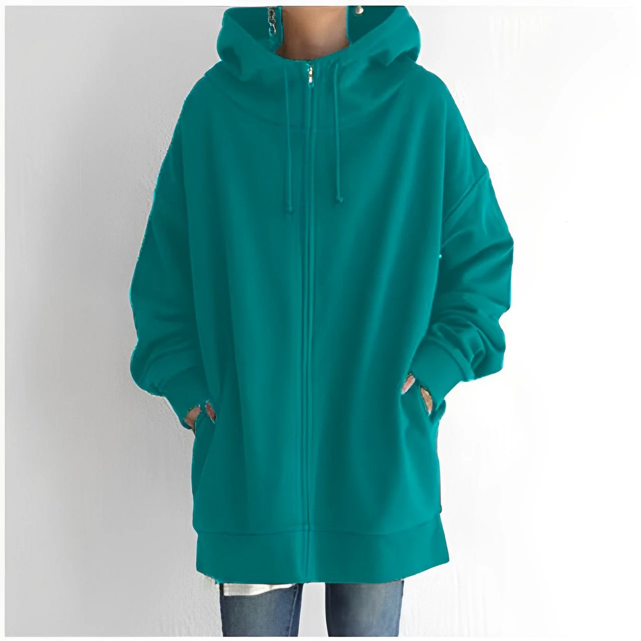 Heidi-Mode | Fleece-Hoodie mit Reißverschluss - Image 8