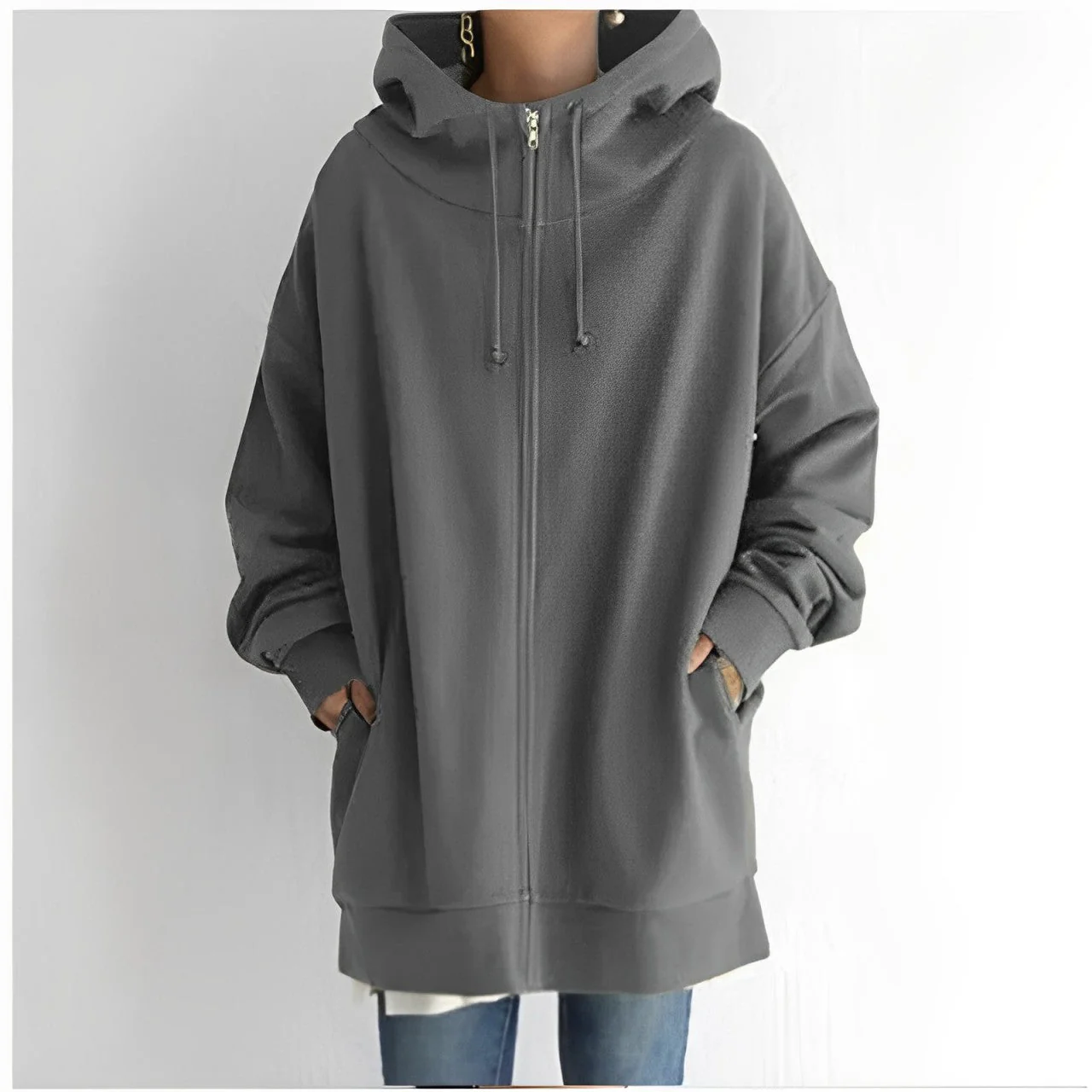 Heidi-Mode | Fleece-Hoodie mit Reißverschluss - Image 9
