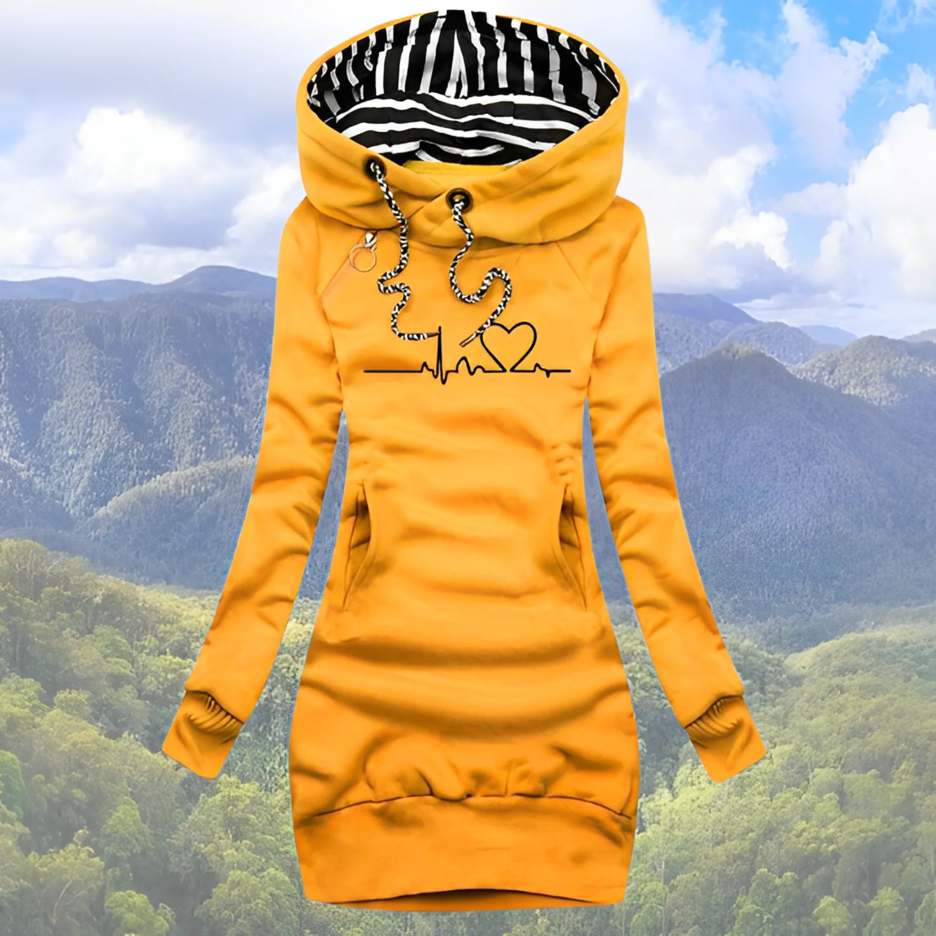 Heidi-Mode | Heartbeat Kapuzenpullover - Image 2