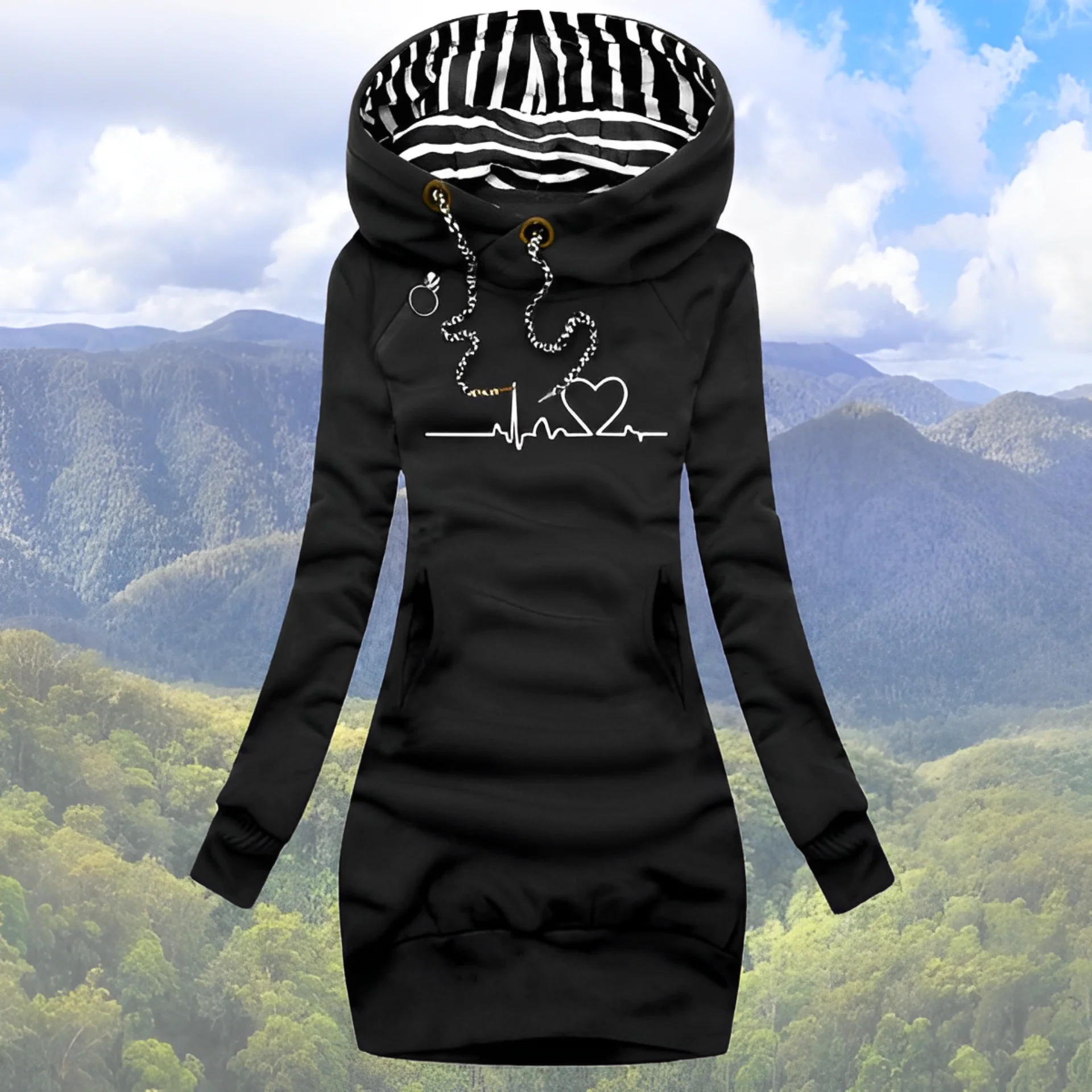 Heidi-Mode | Heartbeat Kapuzenpullover - Image 3