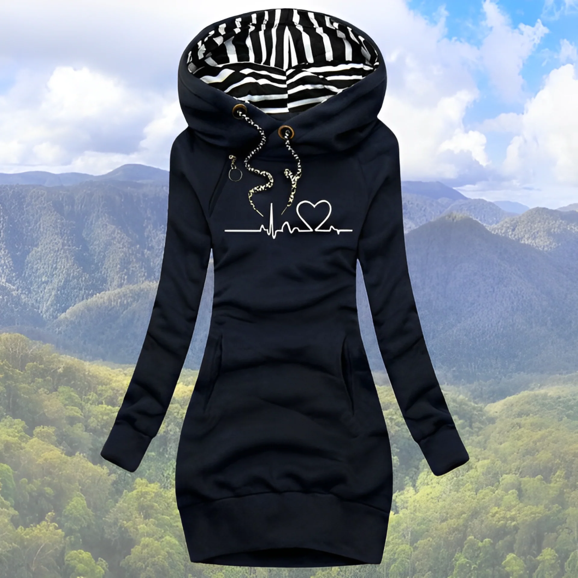 Heidi-Mode | Heartbeat Kapuzenpullover - Image 4