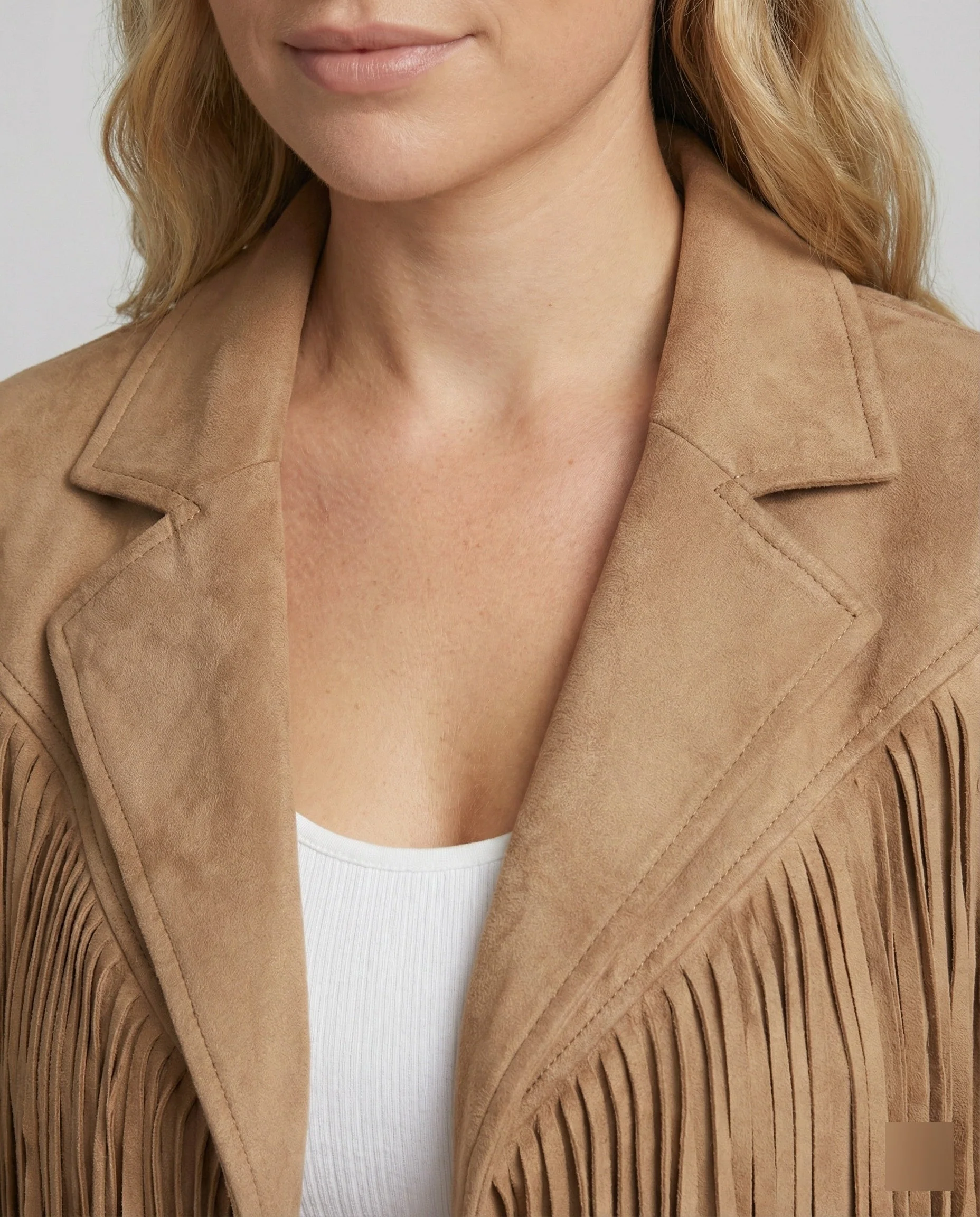 Heidi-Mode | Retro Chic Jacke Mit Fransen - Image 5
