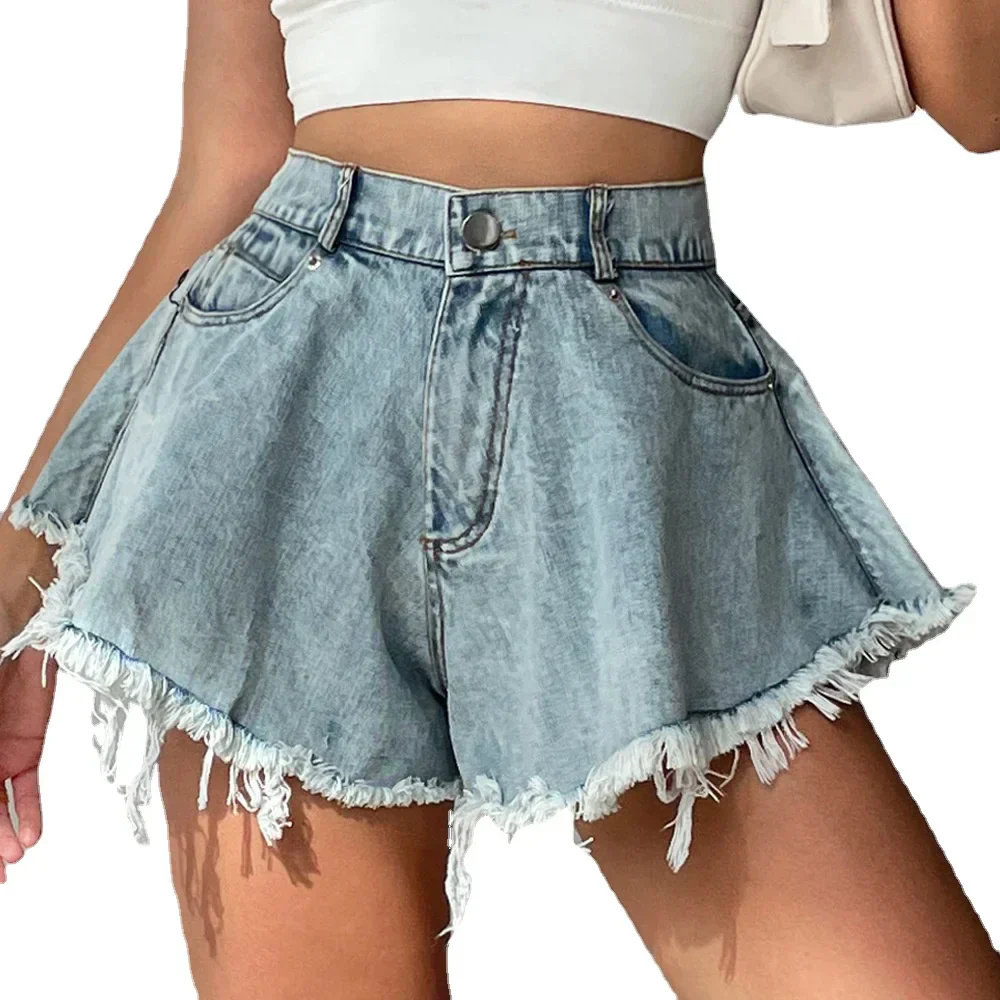 Heidi-Mode | Jeansshorts mit Distressed-Saum für Damen - Image 5