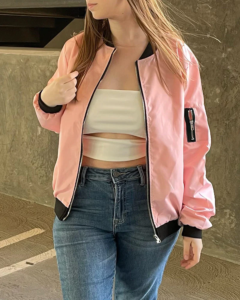Heidi-Mode | Klassische Bomberjacke mit Taschen für Frauen - Image 13