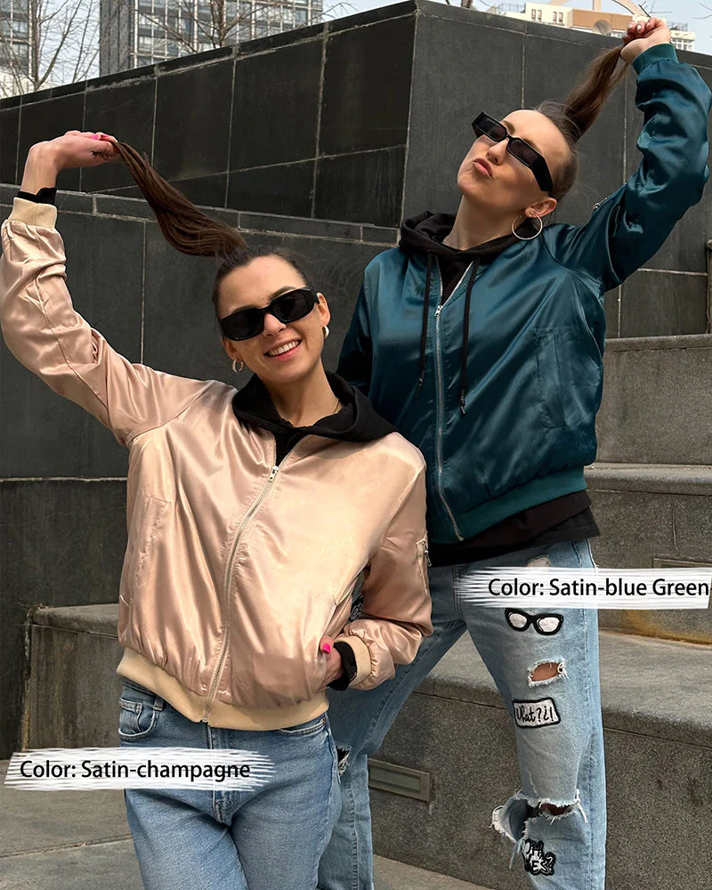 Heidi-Mode | Klassische Bomberjacke mit Taschen für Frauen - Image 21