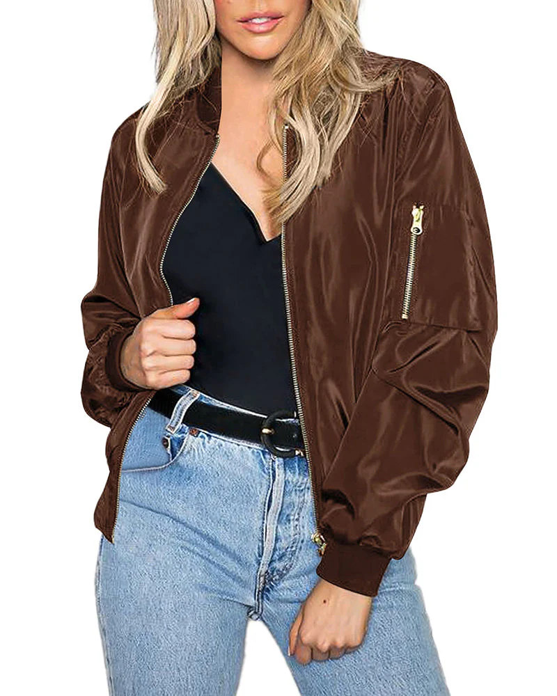 Heidi-Mode | Klassische Bomberjacke mit Taschen für Frauen - Image 22