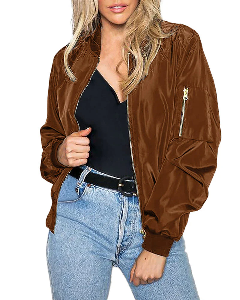 Heidi-Mode | Klassische Bomberjacke mit Taschen für Frauen - Image 25