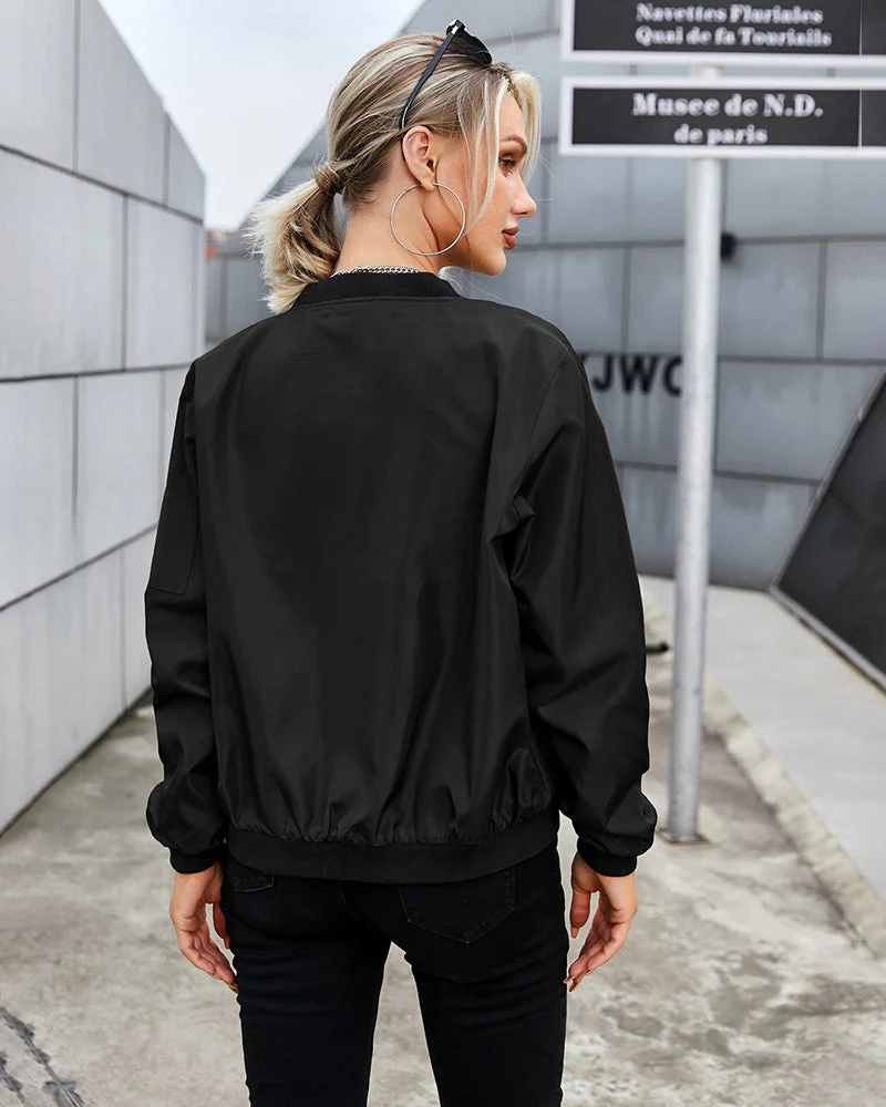 Heidi-Mode | Klassische Bomberjacke mit Taschen für Frauen - Image 4