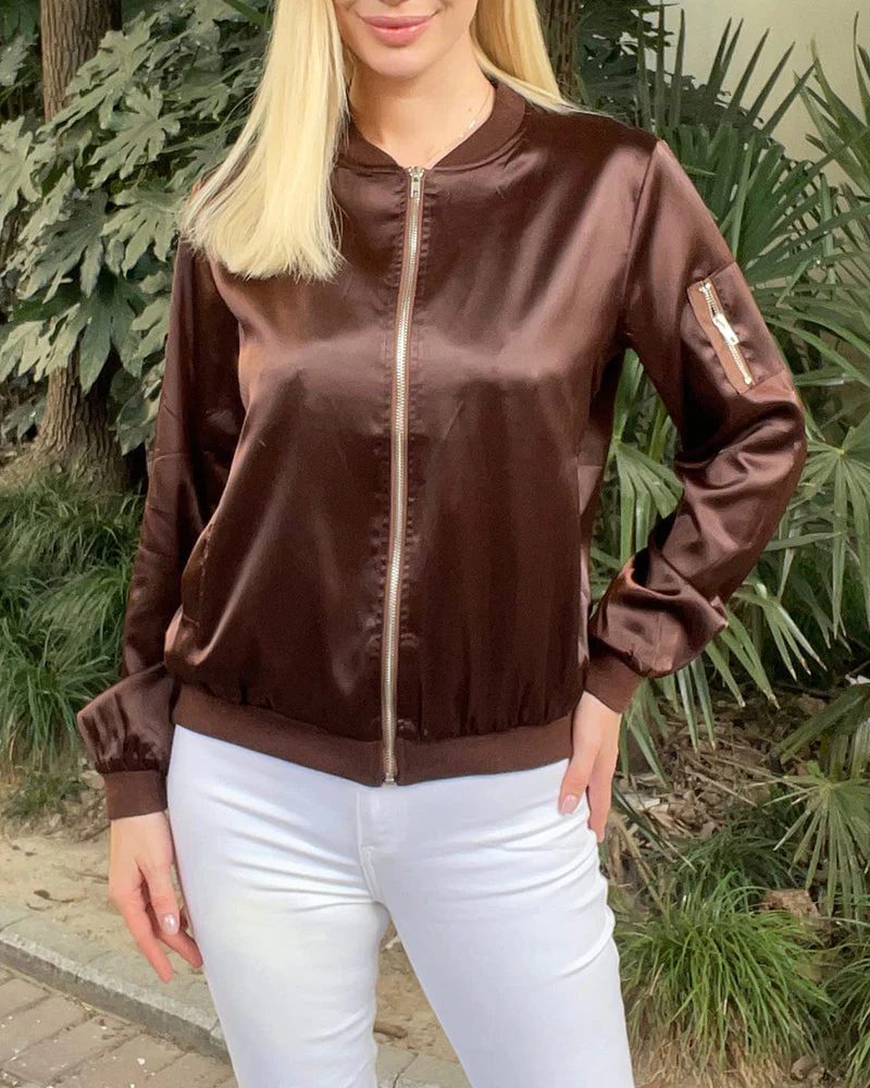 Heidi-Mode | Klassische Bomberjacke mit Taschen für Frauen - Image 42
