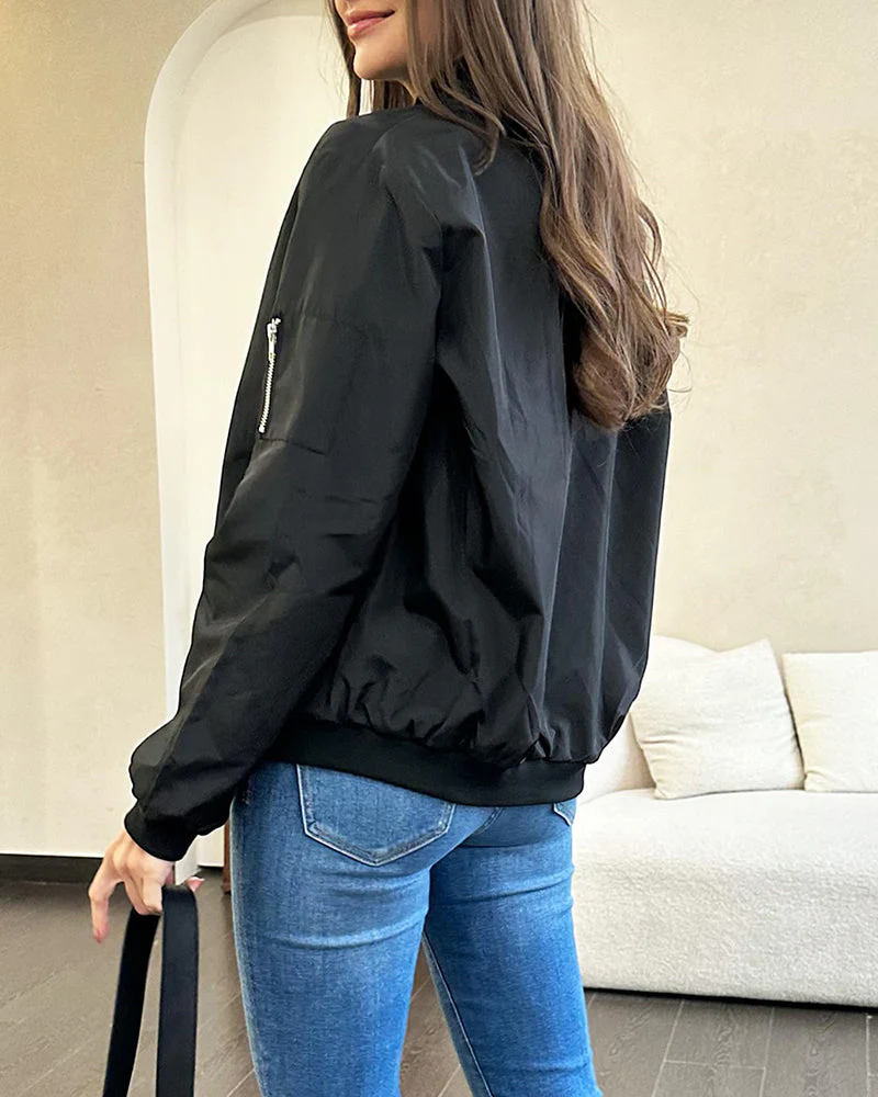 Heidi-Mode | Klassische Bomberjacke mit Taschen für Frauen - Image 5