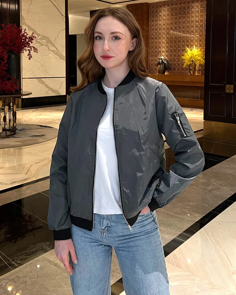 Heidi-Mode | Klassische Bomberjacke mit Taschen für Frauen - Image 9