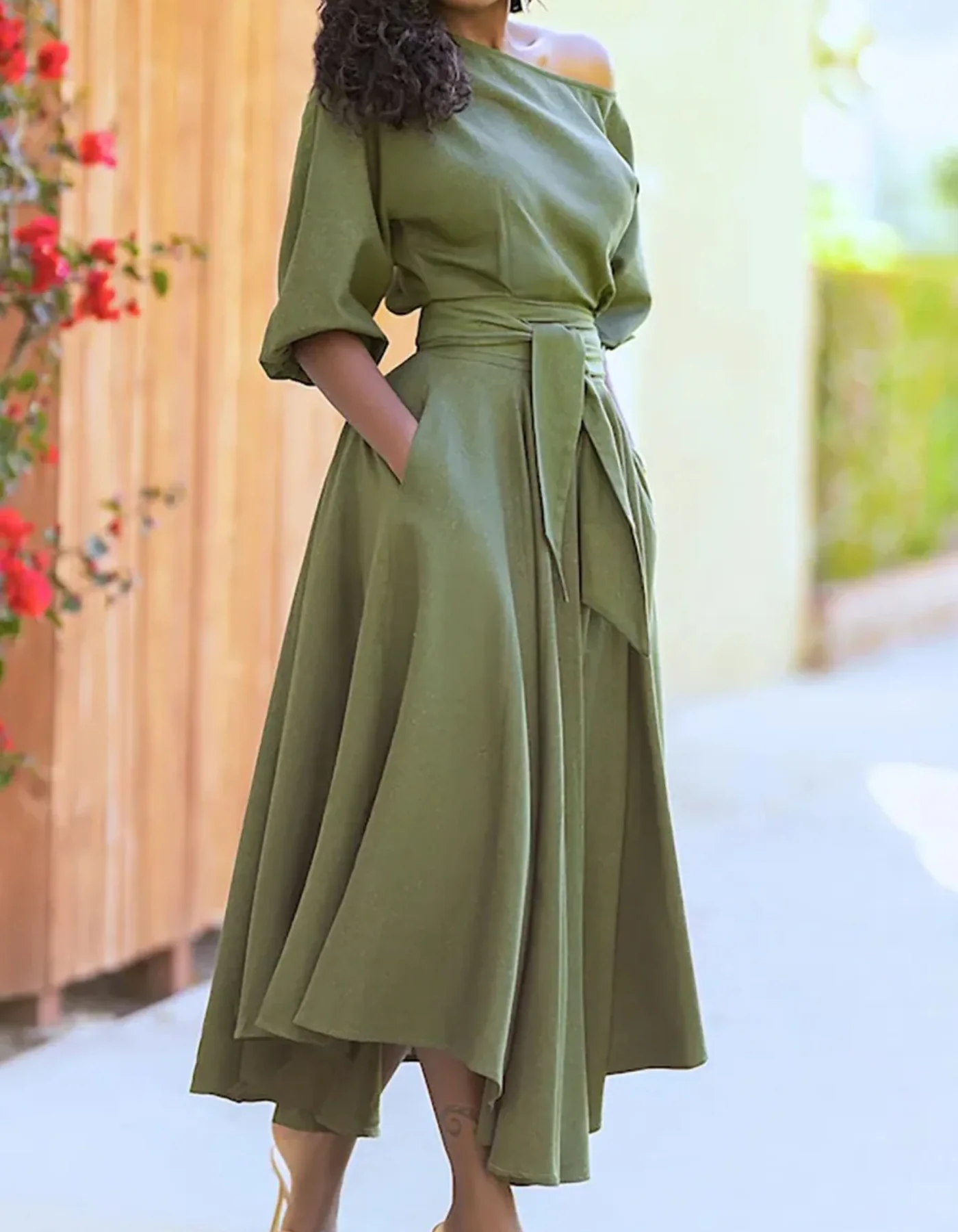 Heidi-Mode | Kleid Festlich Elegant Midi - Image 2