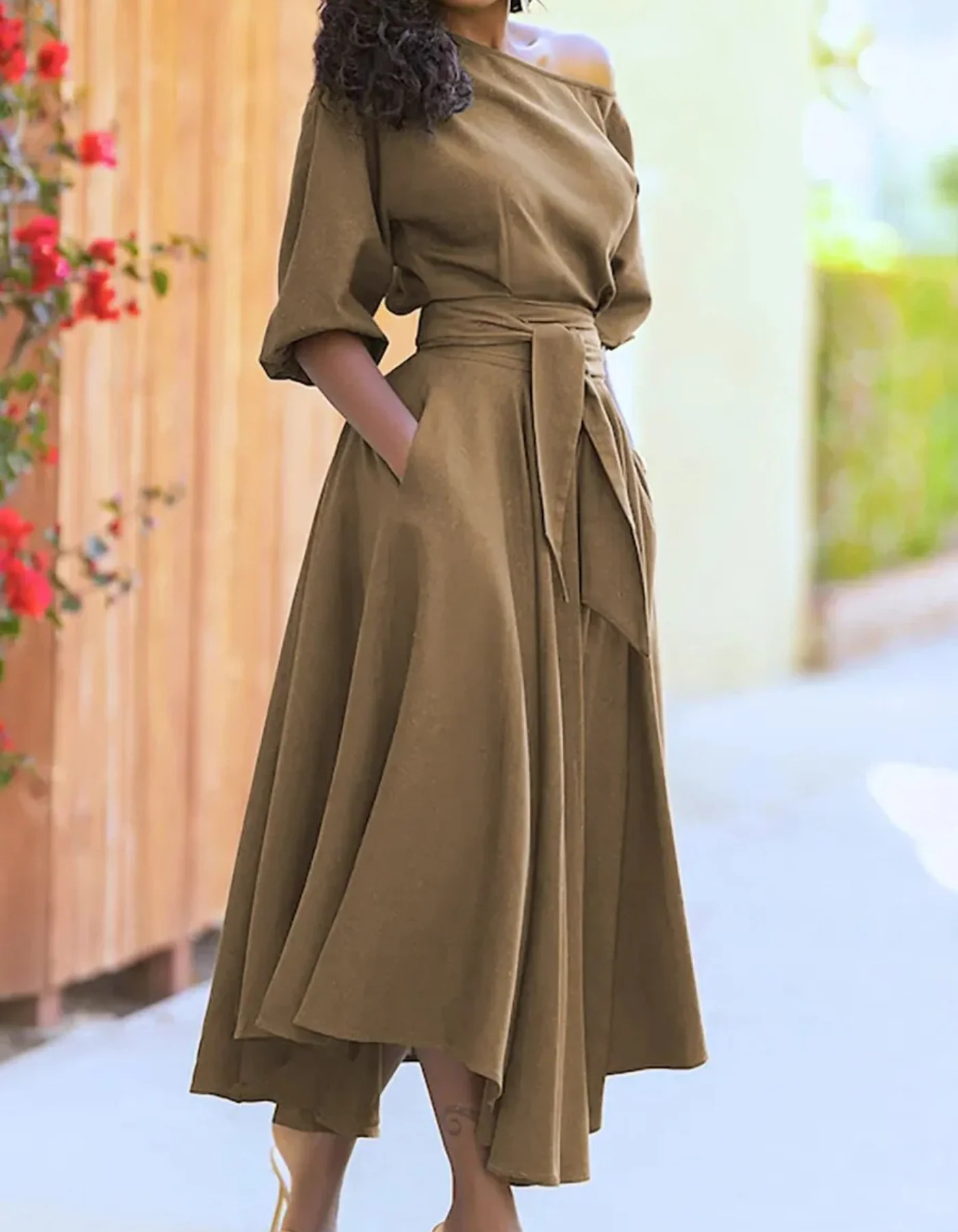 Heidi-Mode | Kleid Festlich Elegant Midi - Image 3