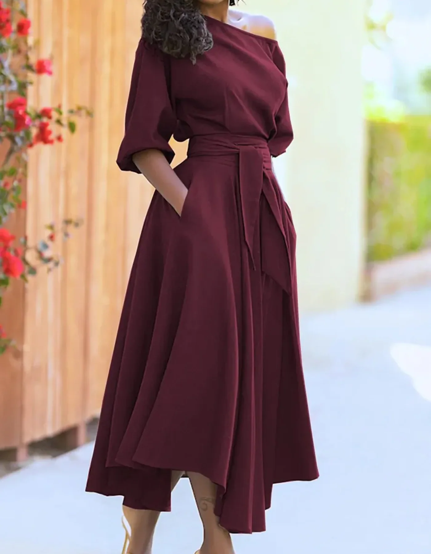 Heidi-Mode | Kleid Festlich Elegant Midi - Image 4