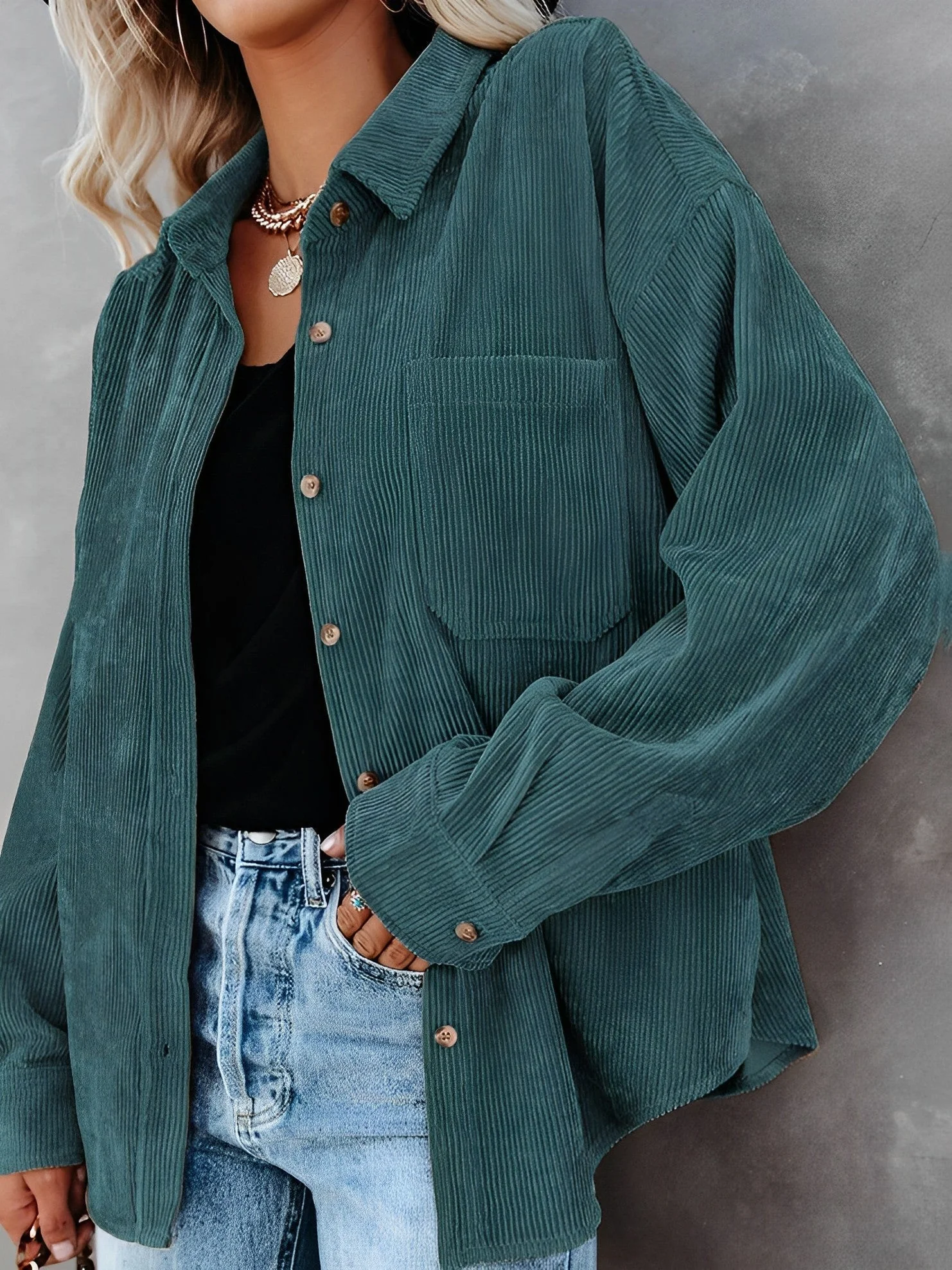 Heidi-Mode | Kord Knopf-Jacke - Image 7