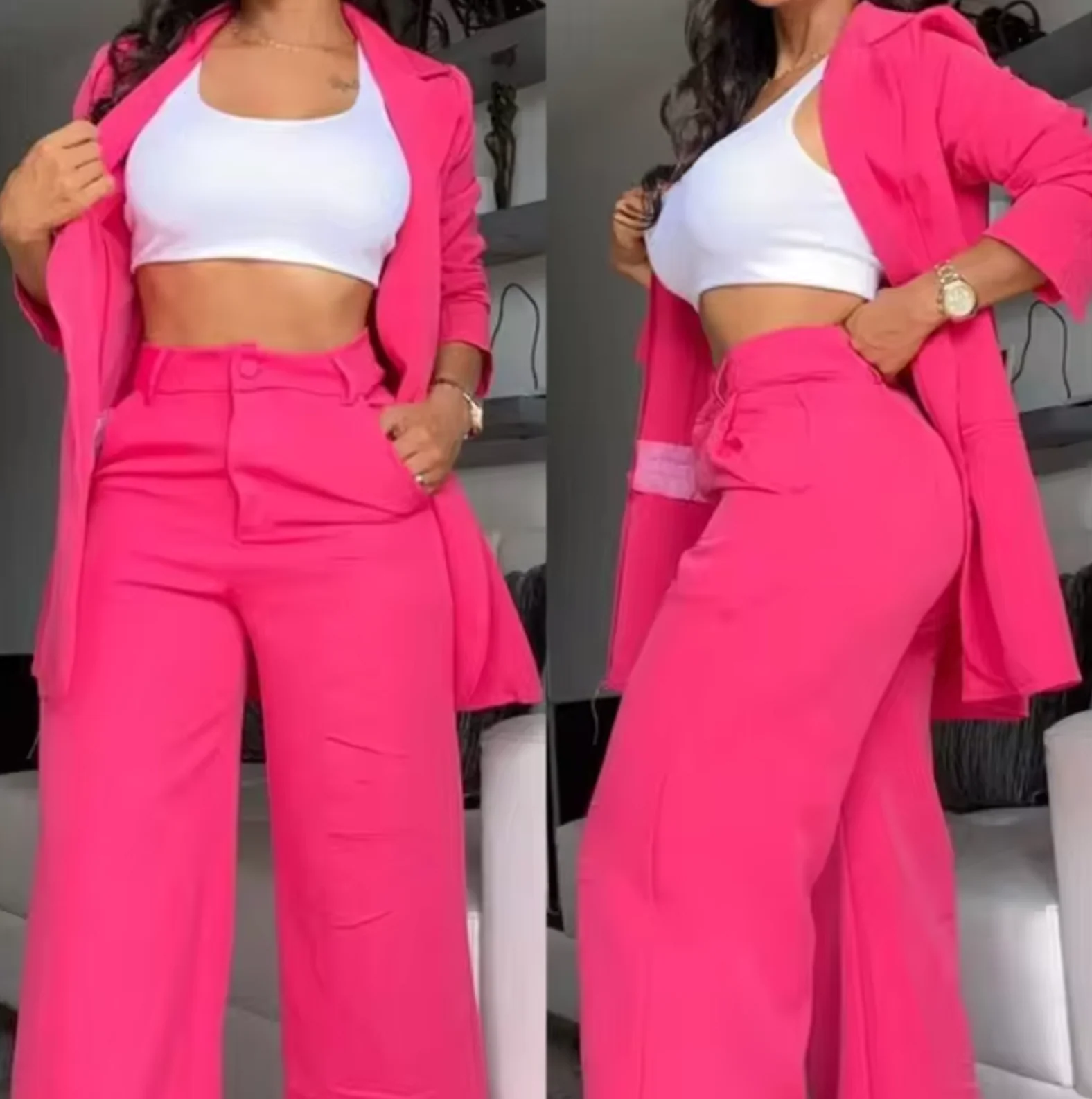 Heidi-Mode | Langärmlige Blazer- und Hosen-Set