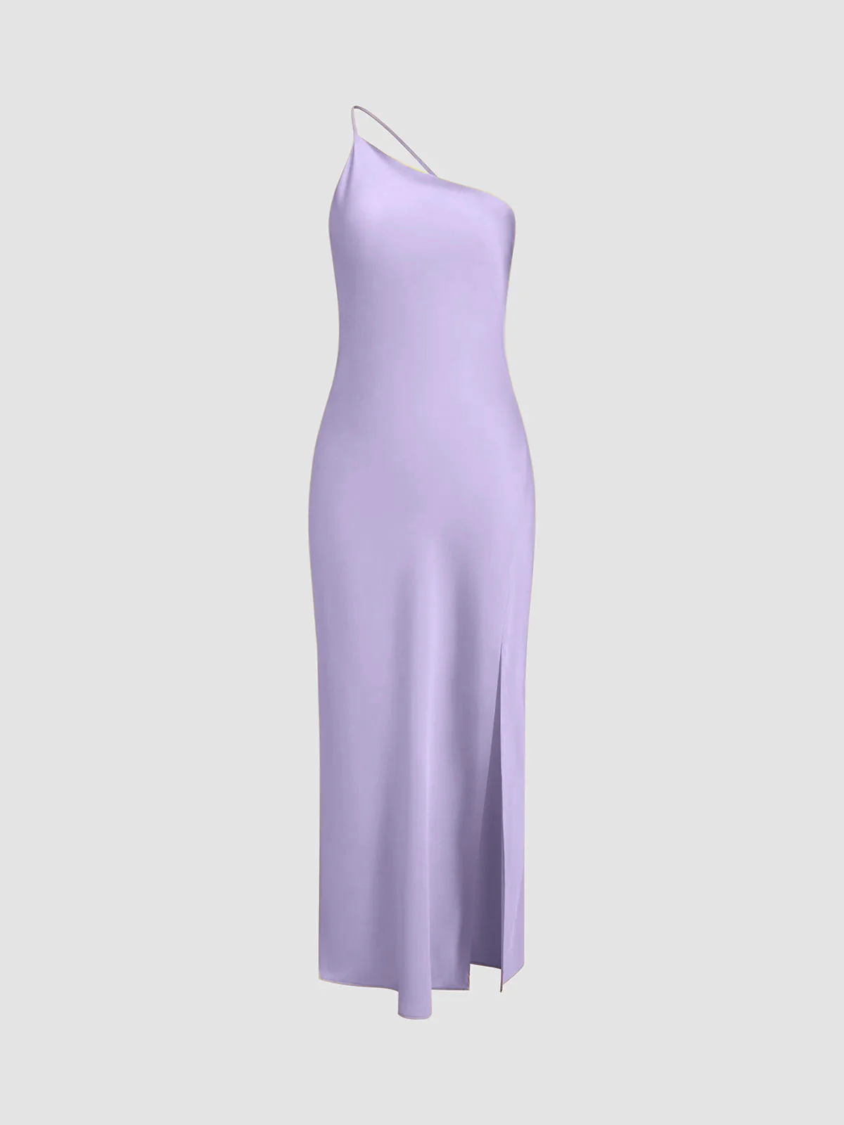 Lange satin Kleid mit Schlitzen am Rücken - Image 11