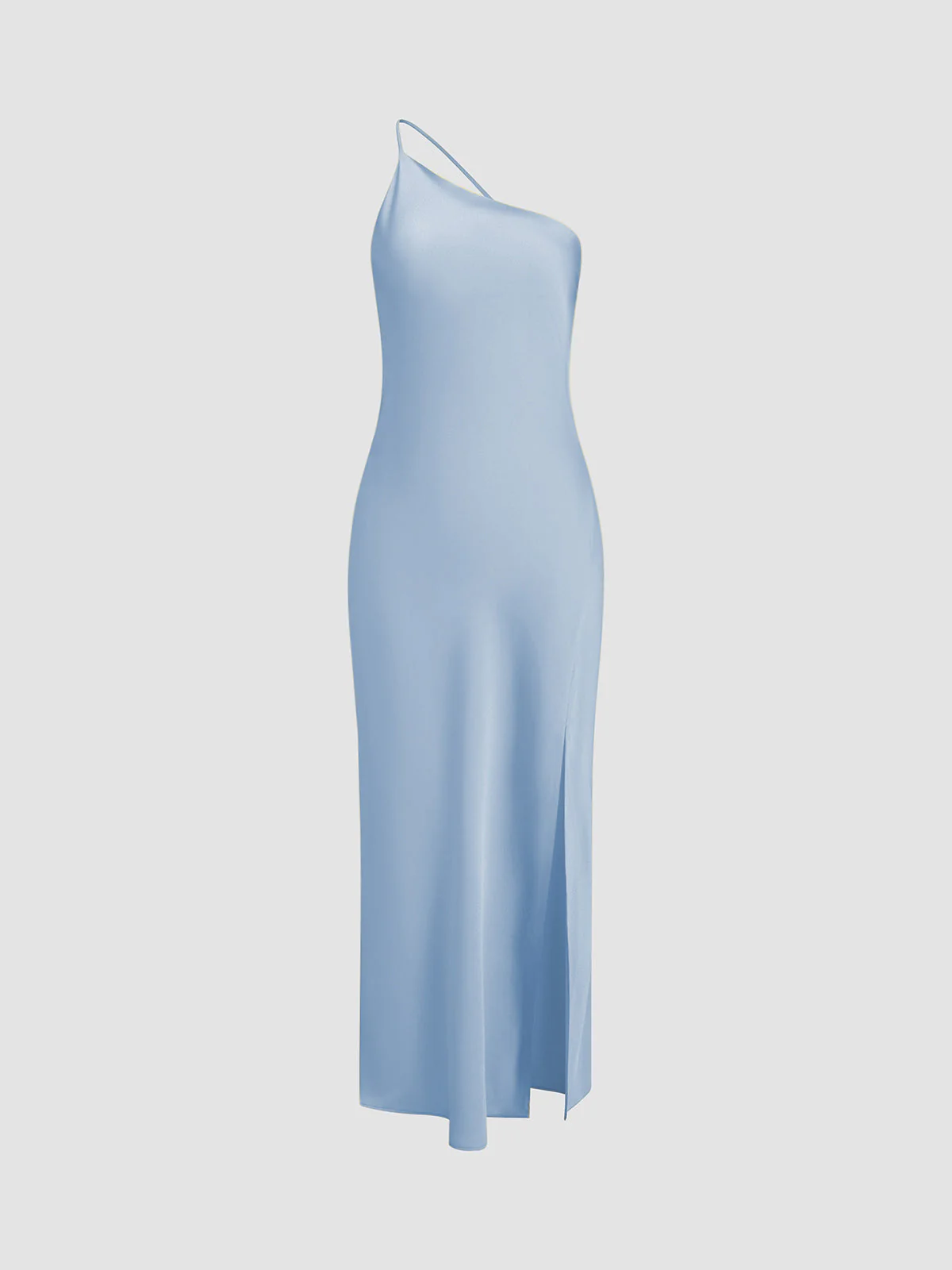 Lange satin Kleid mit Schlitzen am Rücken - Image 12