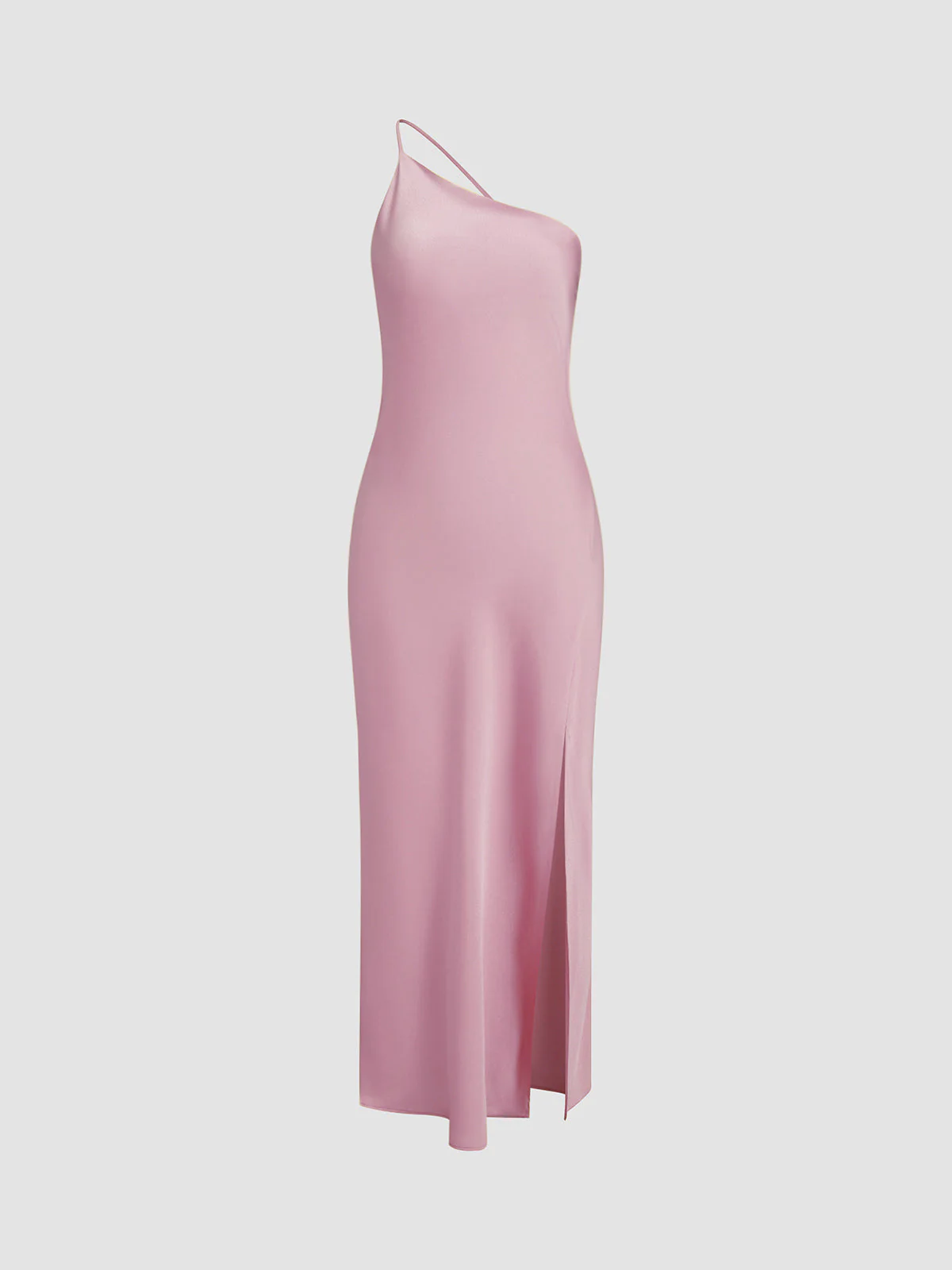 Lange satin Kleid mit Schlitzen am Rücken - Image 13