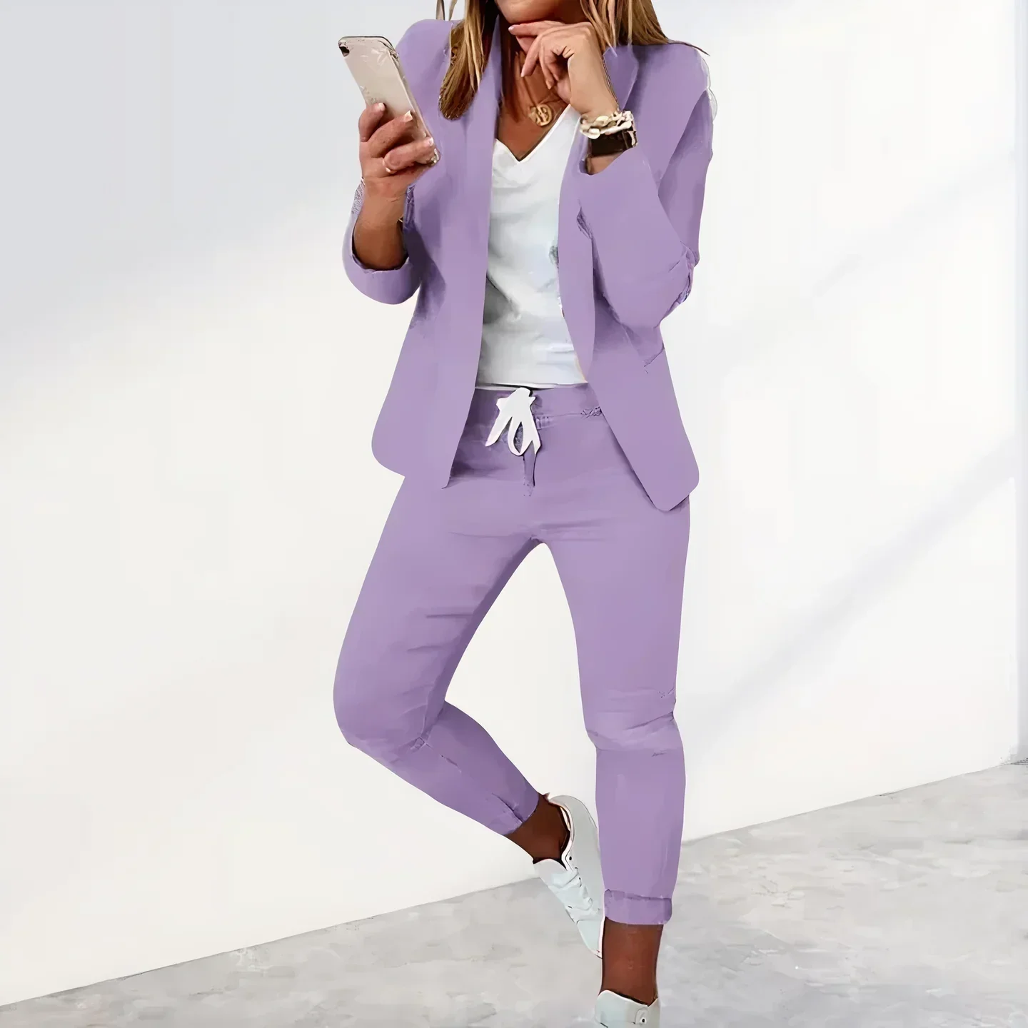 Heidi-Mode | Lässiges Blazer und Jogginghosen-Set - Image 2
