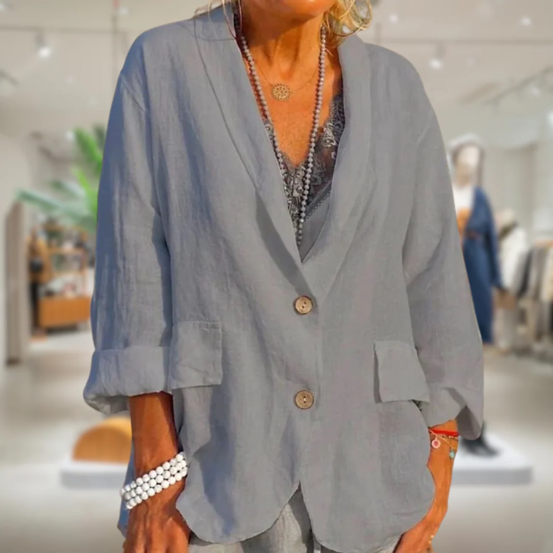 Heidi-Mode | Blazer aus Baumwolle für Frauen - Image 4