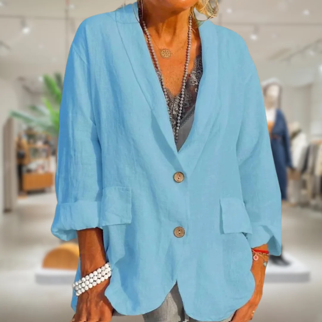 Heidi-Mode | Blazer aus Baumwolle für Frauen - Image 5