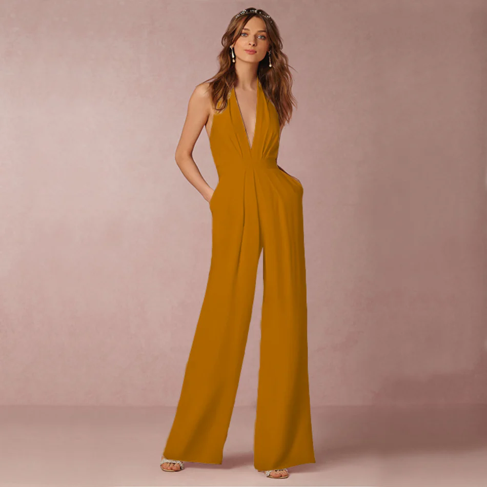 Heidi-Mode | Luftig-Leichter Lang-Jumpsuit mit Weiter Hose - Image 4
