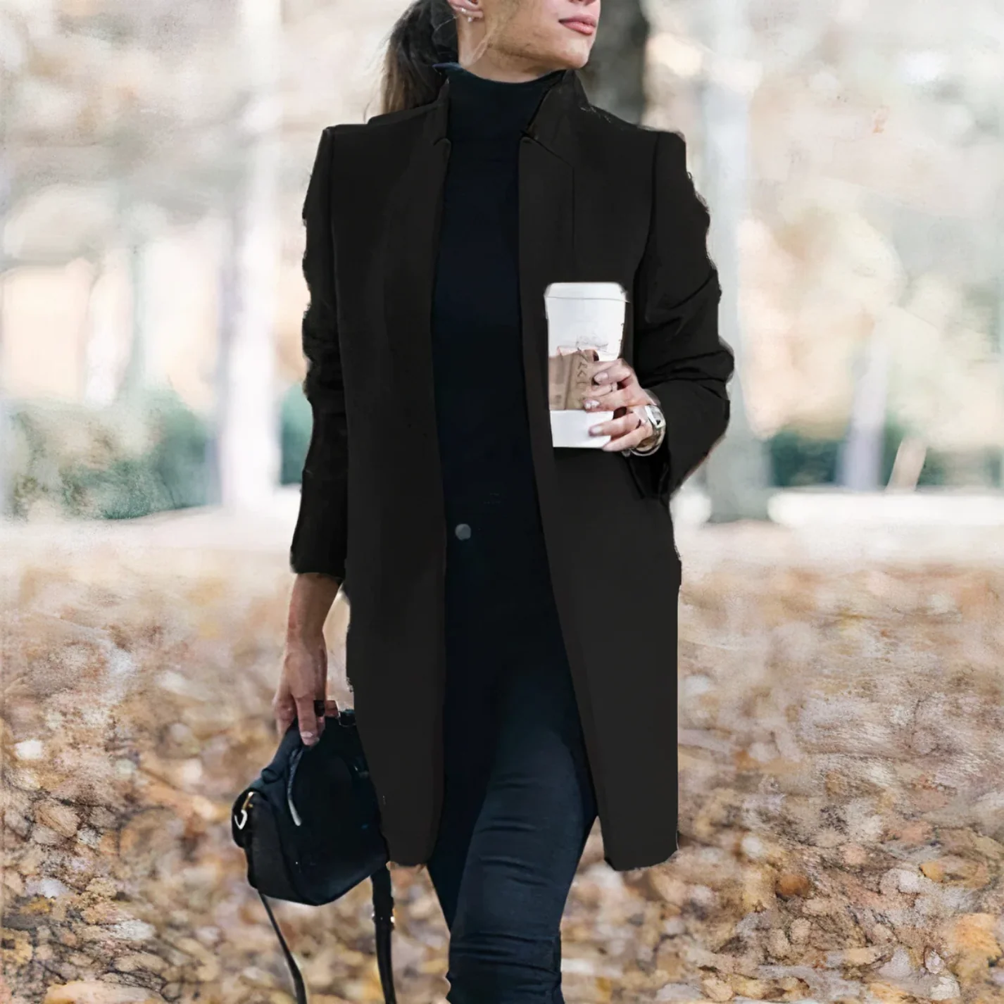 Heidi-Mode | Mantel Damen Lange Trenchcoat - Image 3