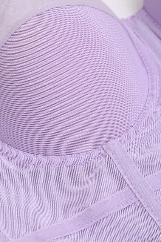 Bustier-Oberteil aus Netzstoff mit Bügeln - Image 13