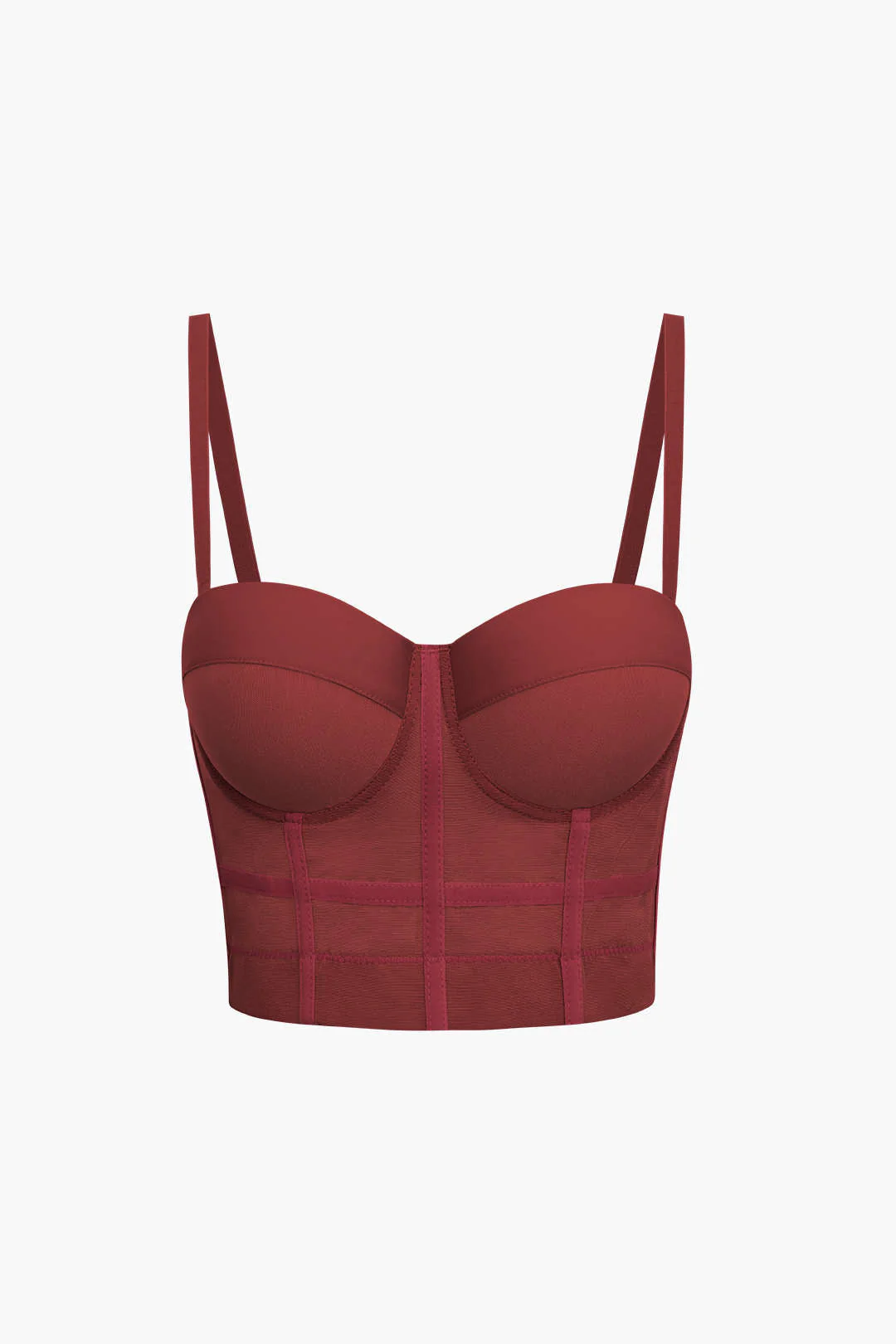 Bustier-Oberteil aus Netzstoff mit Bügeln - Image 5
