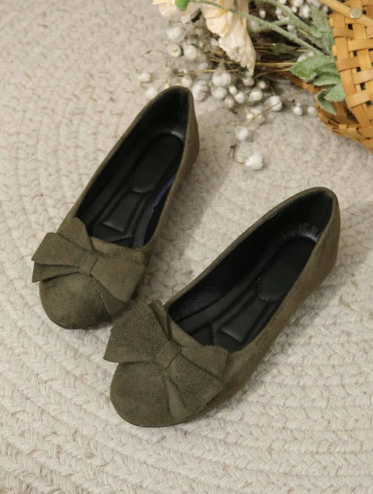 Heidi-Mode | Orthopädische Flache Schuhe mit Fliege