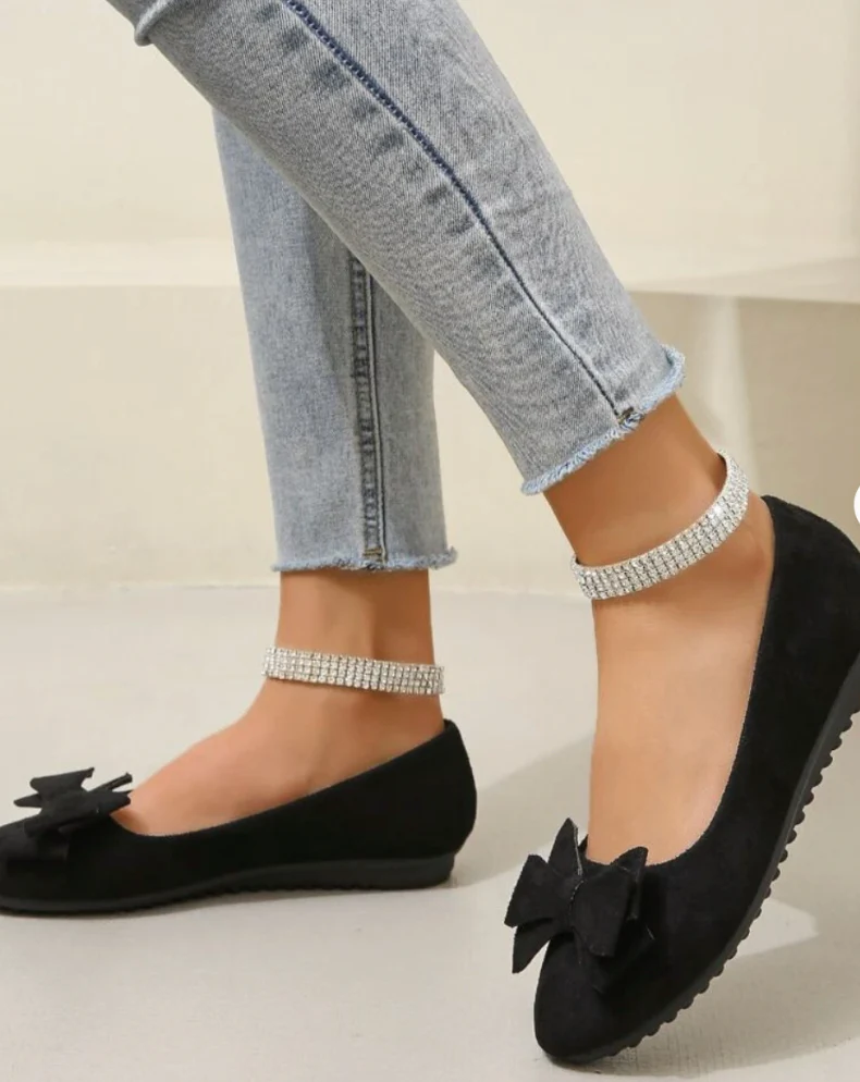 Heidi-Mode | Orthopädische Flache Schuhe mit Fliege - Image 5
